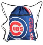 FOCO Chicago Cubs MLB Drawstring Backpack with Zippered Pocket — Officially Licensed, Cordura Nylon