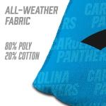 YouTheFan Officially-Licensed NFL Carolina Panthers Set of 4 Cornhole Bags - All Weather Regulation 6” x 6” Size - 16oz Weight - Designed in USA