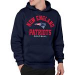 Junk Food Clothing x NFL - New England Patriots - Classic Team Logo - Unisex Adult Pullover Fleece Hoodie for Men and Women - Size Large