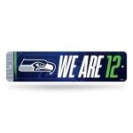 Rico Industries NFL Football Seattle Seahawks Metal Street Sign 4" x 15" Home Décor - Bedroom - Office - Man Cave
