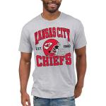 Junk Food Standard Classic Crew Neck, Authentic Details, Unisex Fit, Kansas City Chiefs-Heather Grey Large