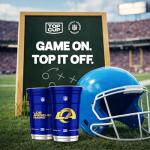 Top Cup NFL Los Angeles Rams 20 oz Reusable Aluminum Cups 20 Count | Officially Licensed, Durable, Reusable & Recyclable, Made in USA