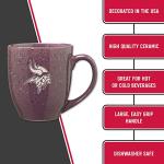 Rico Industries NFL Football Minnesota Vikings Primary 16 oz Team Color Laser Engraved Ceramic Coffee Mug