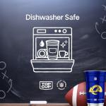 Top Cup NFL Los Angeles Rams 20 oz Reusable Aluminum Cups 20 Count | Officially Licensed, Durable, Reusable & Recyclable, Made in USA