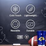 Top Cup NFL Los Angeles Rams 20 oz Reusable Aluminum Cups 20 Count | Officially Licensed, Durable, Reusable & Recyclable, Made in USA