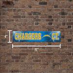 Rico Industries NFL Los Angeles Chargers 16-inch Plastic Street Sign Décor 3.75 x 16-