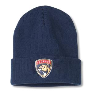 AMERICAN NEEDLE Florida Panthers Officially Licensed NHL National Hockey League Team Terrain Knit Beanie Cap, Navy (24010A-FLP-NAVY)