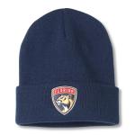 AMERICAN NEEDLE Florida Panthers Officially Licensed NHL National Hockey League Team Terrain Knit Beanie Cap, Navy (24010A-FLP-NAVY)
