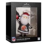 Hallmark Christmas Ornament, NFL Cleveland Browns Santa Fan Ornament, Gifts for Sports Fans