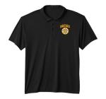 Boston Bruins Power Play Black NHL Officially Licensed Performance Polo Shirt