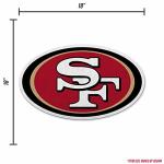 Rico Industries NFL Football San Francisco 49ers Primary Shape Cut Pennant - Home and Living Room Décor - Soft Felt EZ to Hang