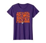 WNBA Just A Girl Who Loves Phoenix Mercury T-Shirt, Women, Purple, Small