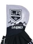 FE NHL Unisex-Adult Los Angeles Kings Lace-Up Hoodie, Unisex Hockey Los Angeles Kings Sweatshirt, NHL Officially Licensed, Recycled Fabrics, Black, Large
