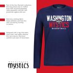 Holloway WNBA Washington Mystics All-Pro Long Sleeve Tee - Moisture-Wicking Athletic Shirt, Basketball Fan Gear, Multi, Small