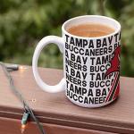 Rico Industries NFL Football Tampa Bay Buccaneers 15 oz White Ceramic Coffee Mug