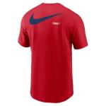 Nike Men's MLB City Connect 2-Hit T-Shirt (US, Alpha, Medium, Regular, Regular, Red, Los Angeles Angels)