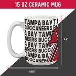 Rico Industries NFL Football Tampa Bay Buccaneers 15 oz White Ceramic Coffee Mug