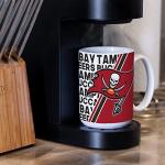 Rico Industries NFL Football Tampa Bay Buccaneers 15 oz White Ceramic Coffee Mug