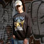 Ultra Game WNBA Official Unisex Super Soft Oversized Crewneck Sweatshirt, New York Liberty, Sand, Large