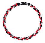 SUPBOMM Baseball Rope Necklaces, League Team Colors Braided Necklace, Baseball Team Gifts, Reds