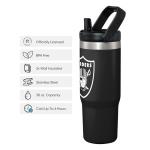 Las Vegas Raiders NFL 30 oz Straw Tumbler