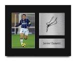 HWC Trading Javier Zanetti Inter Milan Gifts Printed Signed Autograph Picture for Football Fans and Supporters - US Letter Size