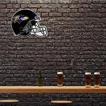 Rico Industries NFL Football Baltimore Ravens Helmet Shape Cut Pennant - Home and Living Room Décor - Soft Felt EZ to Hang