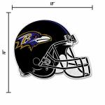 Rico Industries NFL Football Baltimore Ravens Helmet Shape Cut Pennant - Home and Living Room Décor - Soft Felt EZ to Hang