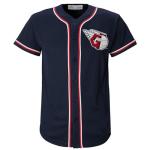 Outerstuff Cleveland Guardians MLB Kids Youth 4-18 Navy Primary Logo Team Color Home Baseball Fashion Jersey- Small 6/7