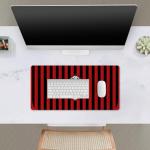 Head Case Designs Officially Licensed AC Milan Home 2024/25 Crest Kit 23.62 x 11.81 x 0.12 inches (600 x 300 mm) - L Gaming Office Desk PC Keyboard Mouse Mat Pad