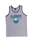 Calhoun NHL Surf & Skate Mens Gradient Print Contrast Trim Tank Top (Buffalo Sabres, Large)