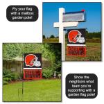 Cleveland Browns Logo Double Sided Garden Banner Flag