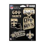 Rico Industries NFL Football New Orleans Saints 6-Piece Decal Set