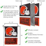 Cleveland Browns Logo Double Sided Garden Banner Flag