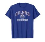 Edmonton Oilers Vintage Hockey Royal Officially Licensed T-Shirt