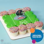 NFL Houston Texans Cake Decoration, Football Helmet Cake Topper, Officially Licensed Product Of The NFL, Ready To Use Birthday Cake Decoration