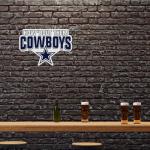 Rico Industries NFL Football Dallas Cowboys Slogan Shape Cut Pennant - Home and Living Room Décor - Soft Felt EZ to Hang