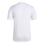 Adidas Mens Austin FC Pre-Game Short Sleeve Soccer T-Shirt,White/Austin Fc,X-Large