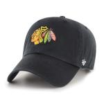 NHL Chicago Blackhawks Men's Clean Up Cap, Black, One Size