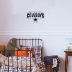 Rico Industries NFL Football Dallas Cowboys Slogan Shape Cut Pennant - Home and Living Room Décor - Soft Felt EZ to Hang