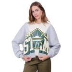 Ultra Game WNBA Official Womens Super Soft Showtime Crew Sweatshirt, Seattle Storm, Heather Gray, Small