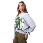 Ultra Game WNBA Official Womens Super Soft Showtime Crew Sweatshirt, Seattle Storm, Heather Gray, Small