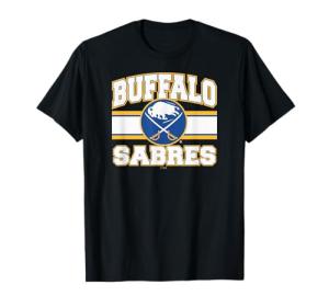 Buffalo Sabres Stripe Black Officially Licensed T-Shirt