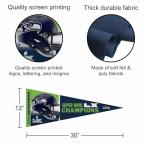 WinCraft Seattle Seahawks Super Bowl LX Champions 12" x 30" Premium Pennant