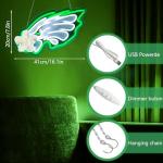 JFLLamp Eagles Neon Signs for Wall Decor Eagles Neon Lights for Bedroom Led Signs Suitable for Dormitory Man Cave Christmas Gift