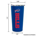 Rico Industries NFL Football Buffalo Bills 18oz Soft Touch, Easy Grip Tumbler
