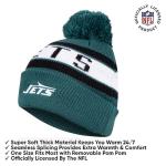 Ultra Game NFL Official Adults Unisex Super Soft Winter Beanie Knit Hat with Extra Warm Touch Screen Gloves, New York Jets, Team Color 1, 1SIZE