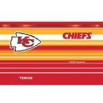 Tervis Traveler NFL Kansas City Chiefs - Hype Stripes Triple Insulated Tumbler Travel Cup Keeps Drinks Cold & Hot, 20oz, Stainless Steel
