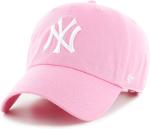 47 Brand MLB Rose Pink Primary Logo Clean Up Adjustable Baseball Cap Hat, Adult One Size Fits All - New York Yankees Rose Pink