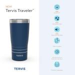 Tervis Traveler NFL Kansas City Chiefs - Hype Stripes Triple Insulated Tumbler Travel Cup Keeps Drinks Cold & Hot, 20oz, Stainless Steel